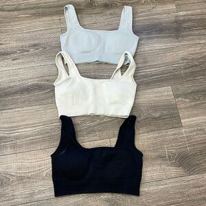 Amazon Padded/Ribbed Sports Bra Bundle (3)
